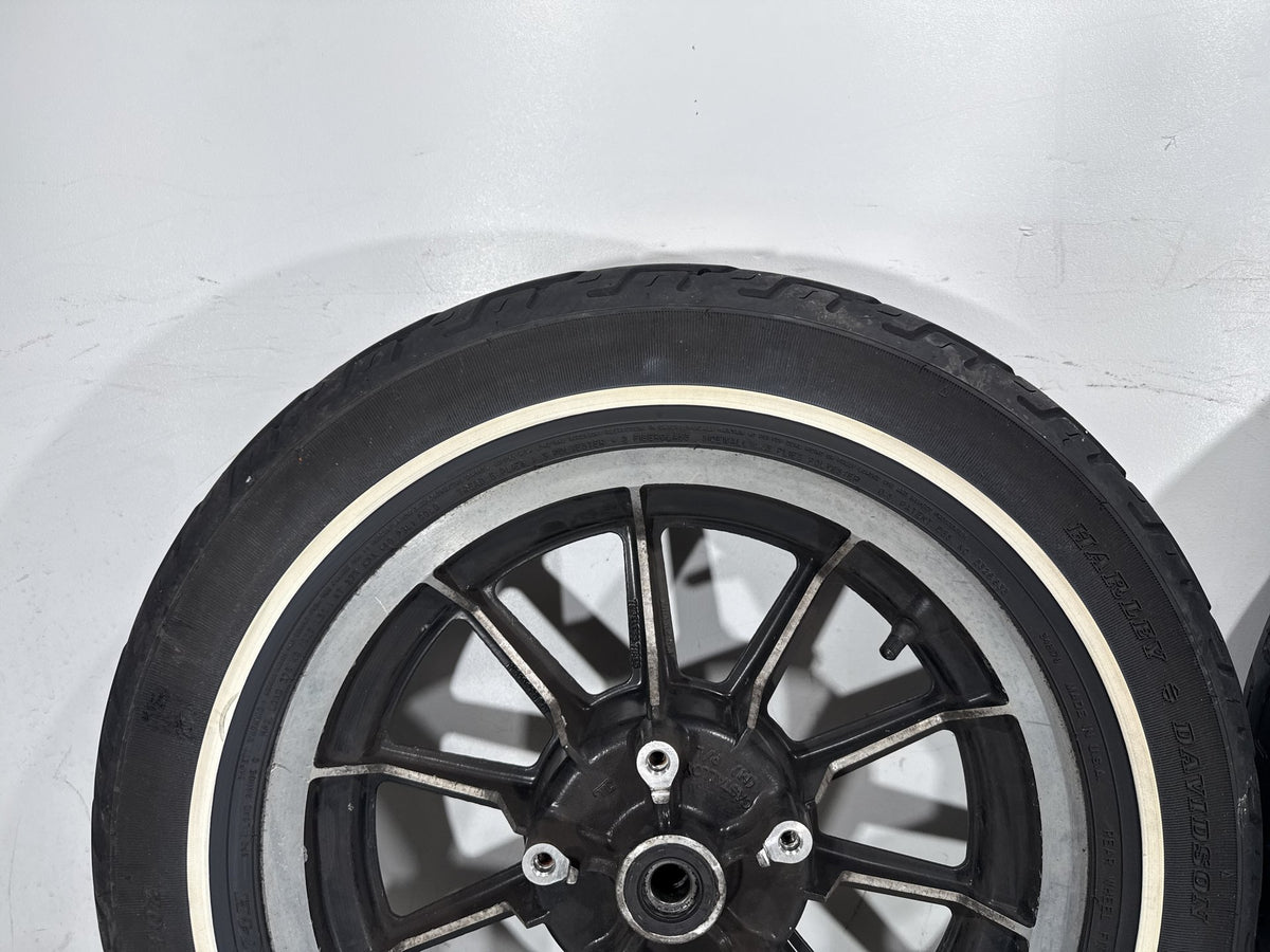 1995 Harley Electra Glide Touring FLHT Front & Rear Wheel Rim Tire MT90B16 16"