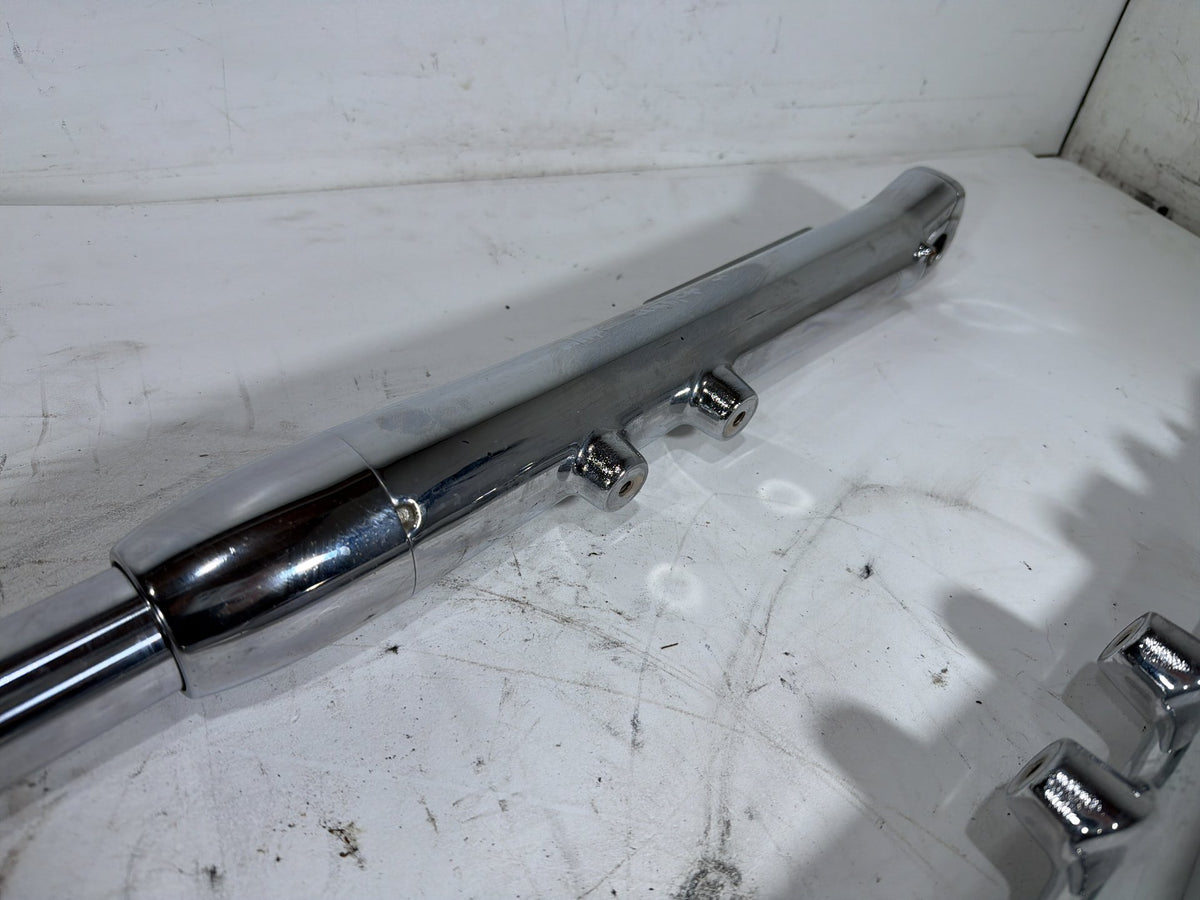 2006 Harley Softail Deuce FXSTDI Front Triple Tree Set & LH RH Fork Legs Sliders