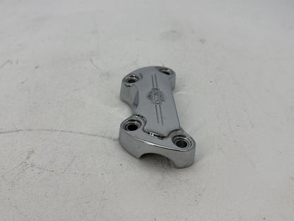 2004 Harley Softail FLSTC Heritage Classic OEM Front Handlebar Riser Top Clamp Chrome