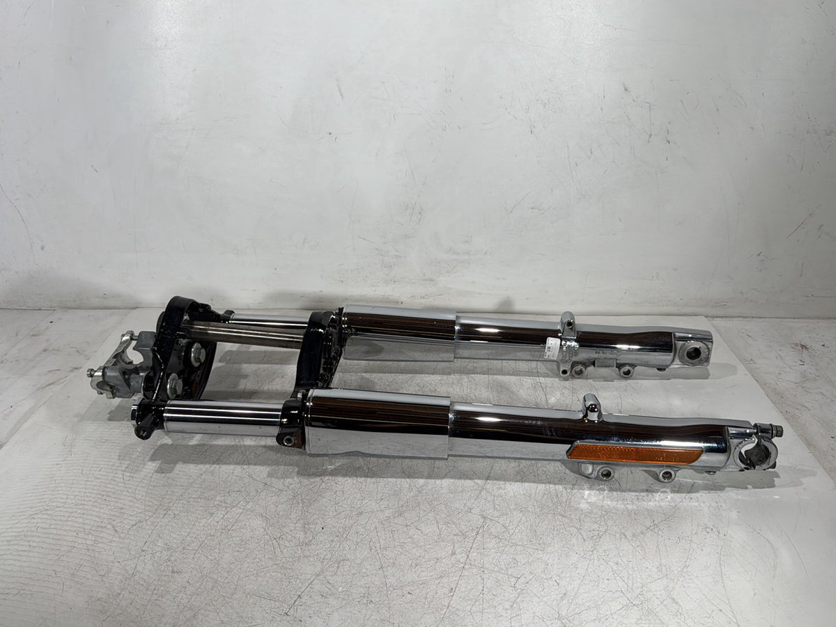 2013 Harley Electra Glide Touring CVO Screamin Eagle OEM Front Triple Tree Set & LH RH Fork Legs Sliders