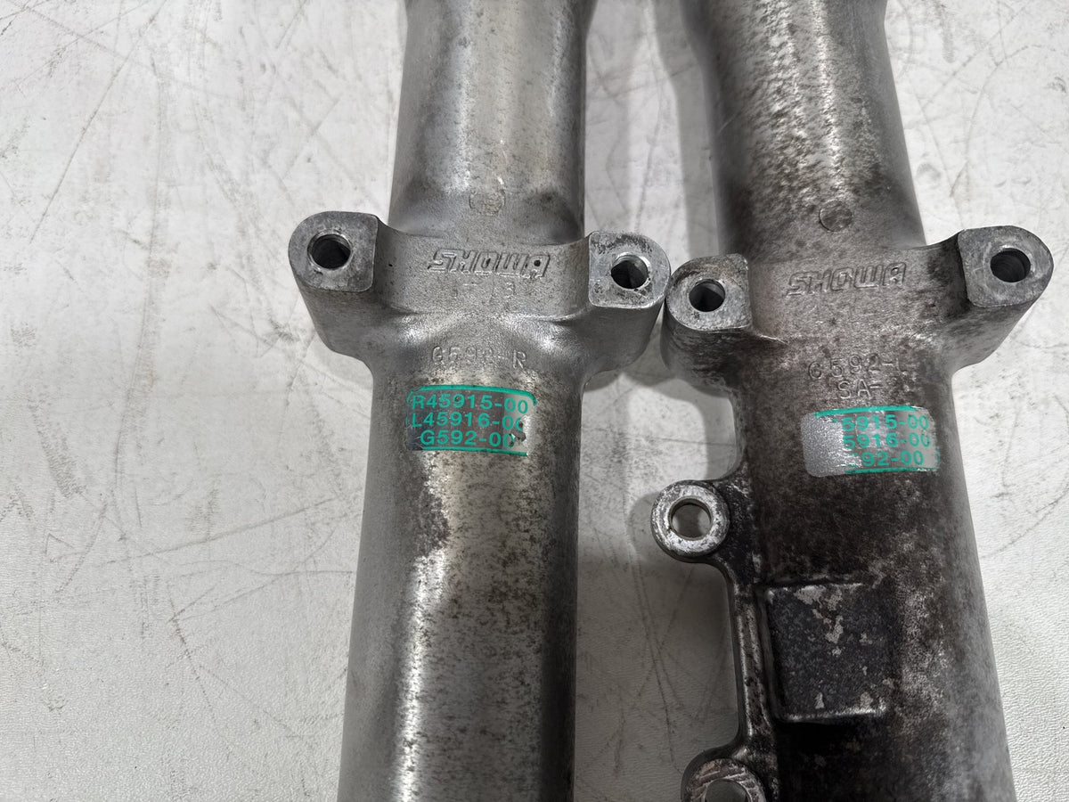 2002 Harley Heritage Softail Classic OEM Front Left & Right Fork Legs Sliders