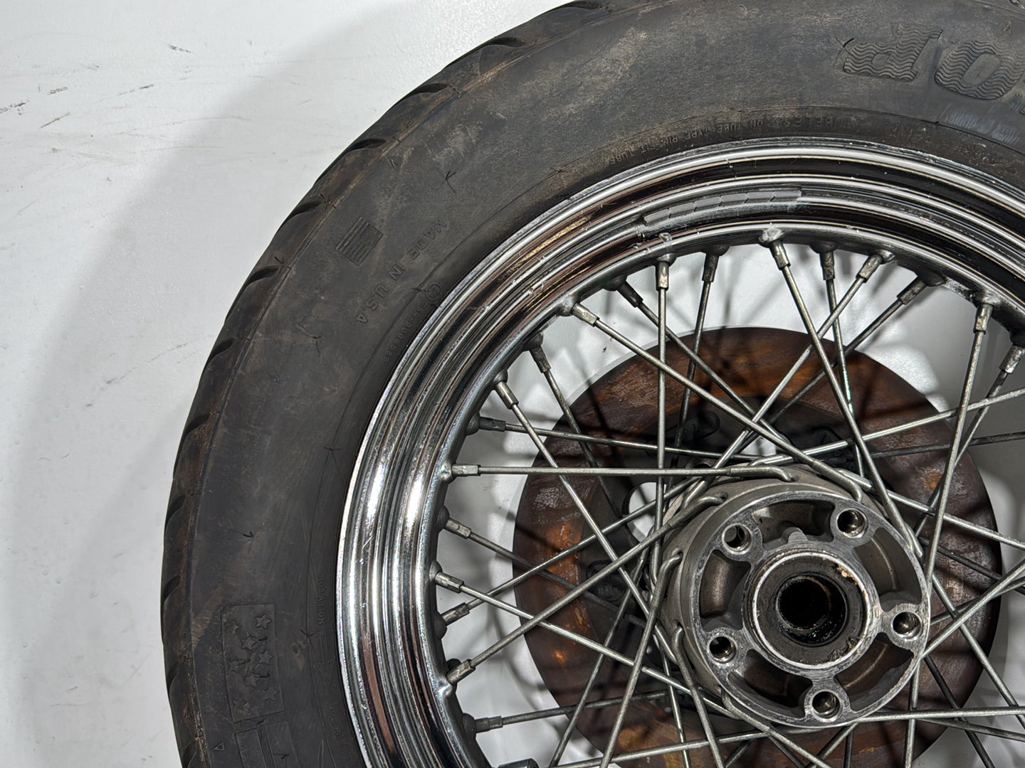 1998 Harley Road King Touring FLHRCI Classic OEM Rear Wheel Rim Tire Spoked