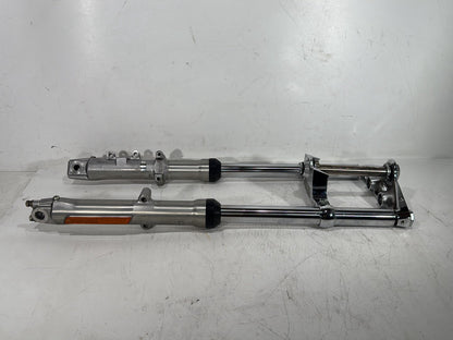 2003 Harley Dyna Wide Glide FXDWG OEM Front Triple Tree Set & LH RH Fork Legs Sliders