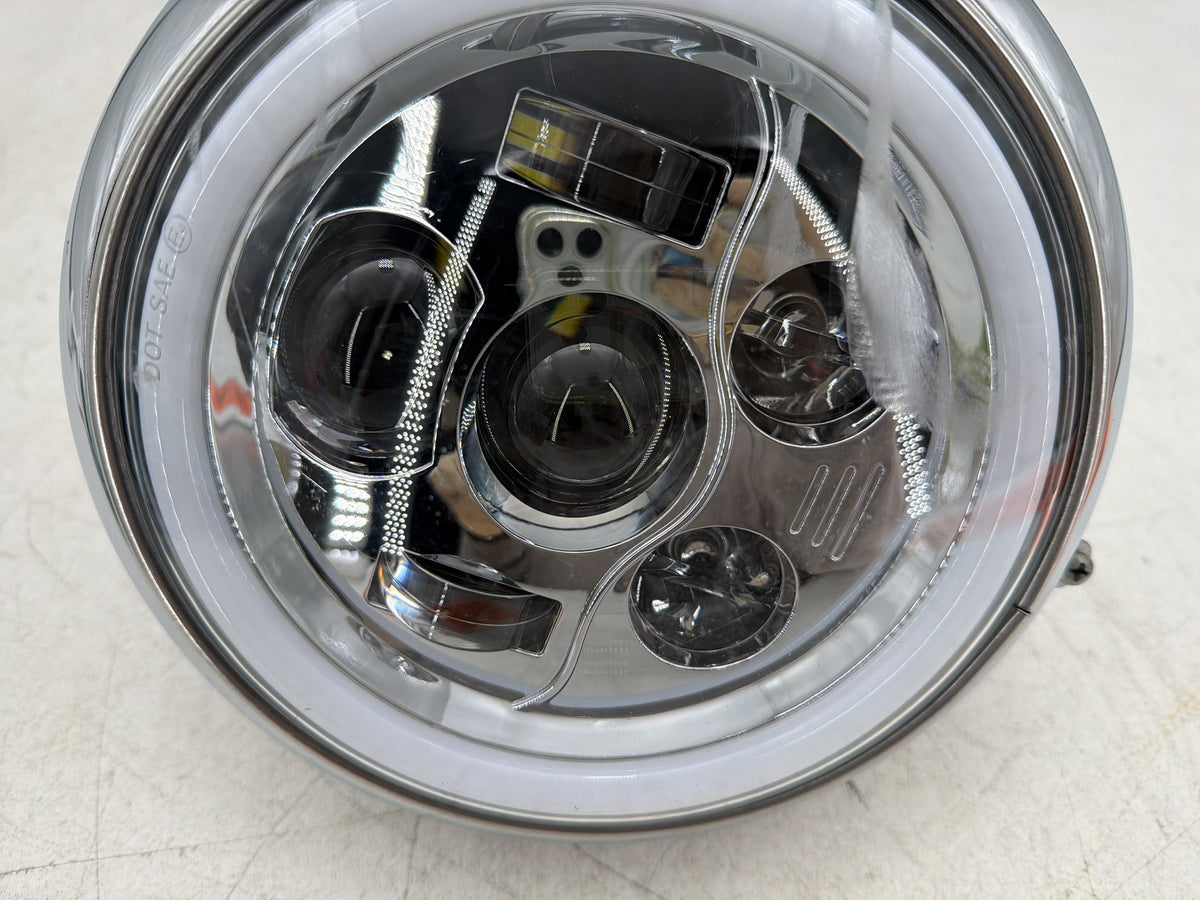 2001 Harley Fat Boy Softail FLSTF OEM Headlight Headlamp Head Lamp Light LED