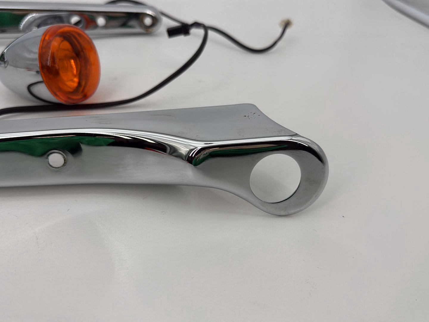 2003 Harley Sportster XL1200C 1200 Custom Anniversary OEM Rear Left Right Fender Struts Bracket & Turn Signal