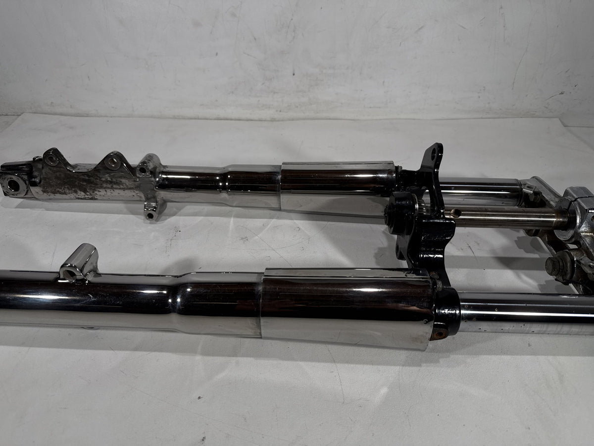 1995 Harley Heritage Softail OEM Front Triple Tree Set & LH RH Fork Legs Sliders