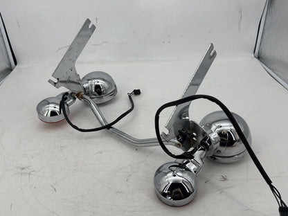 2008 Harley Touring FLHT Electra Glide OEM Front Turn Signal Indicators Aux Light Bar