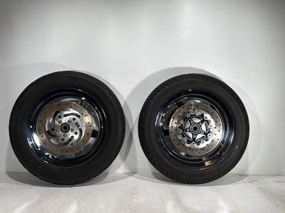 2007 Harley Electra Glide Touring FLHTCUI OEM Front & Rear Wheel Rim Tire 16"