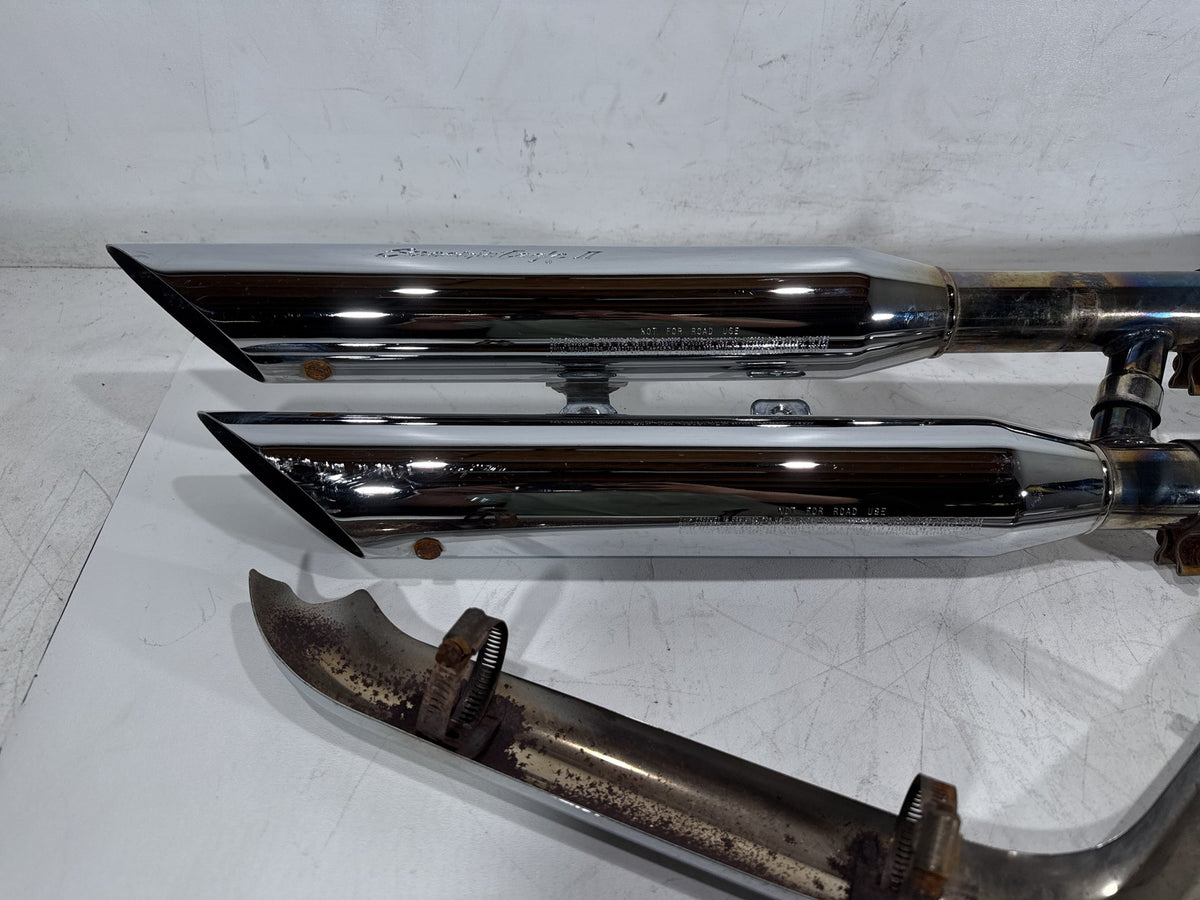 2003 Harley Softail Deuce FXSTDI OEM Exhaust Header Muffler Pipes Screamin Eagle