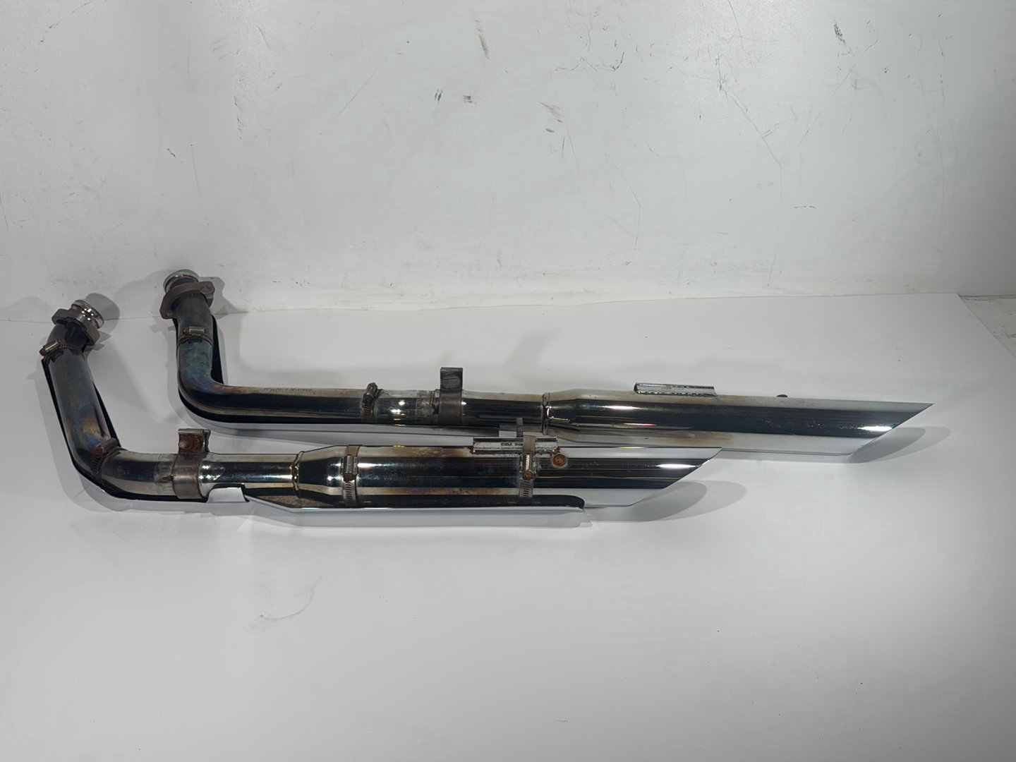 2004 Harley Softail FLSTC Heritage Classic OEM Exhaust Header Pipes Muffler
