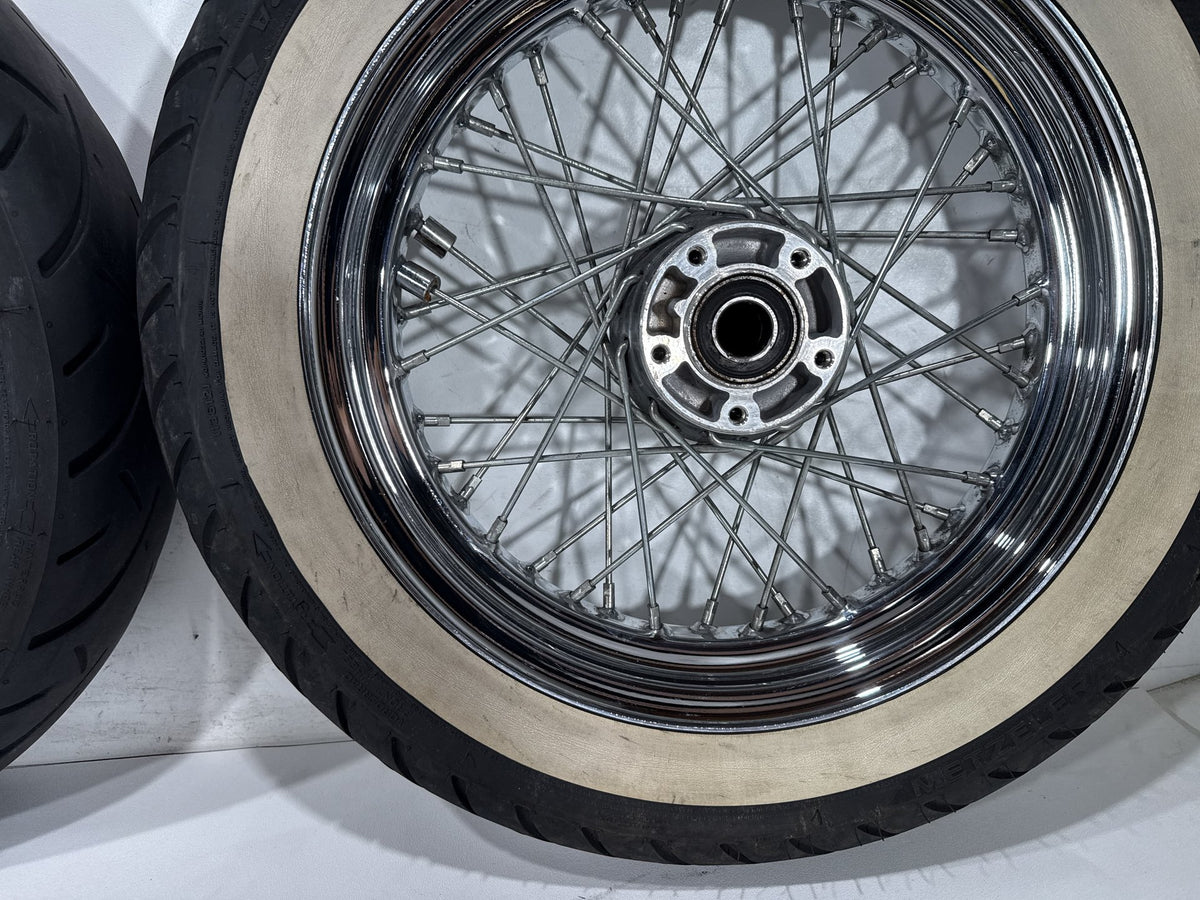 2004 Harley Road King Touring Classic OEM Front Rear Wheel Rim Tire Spoked 16"