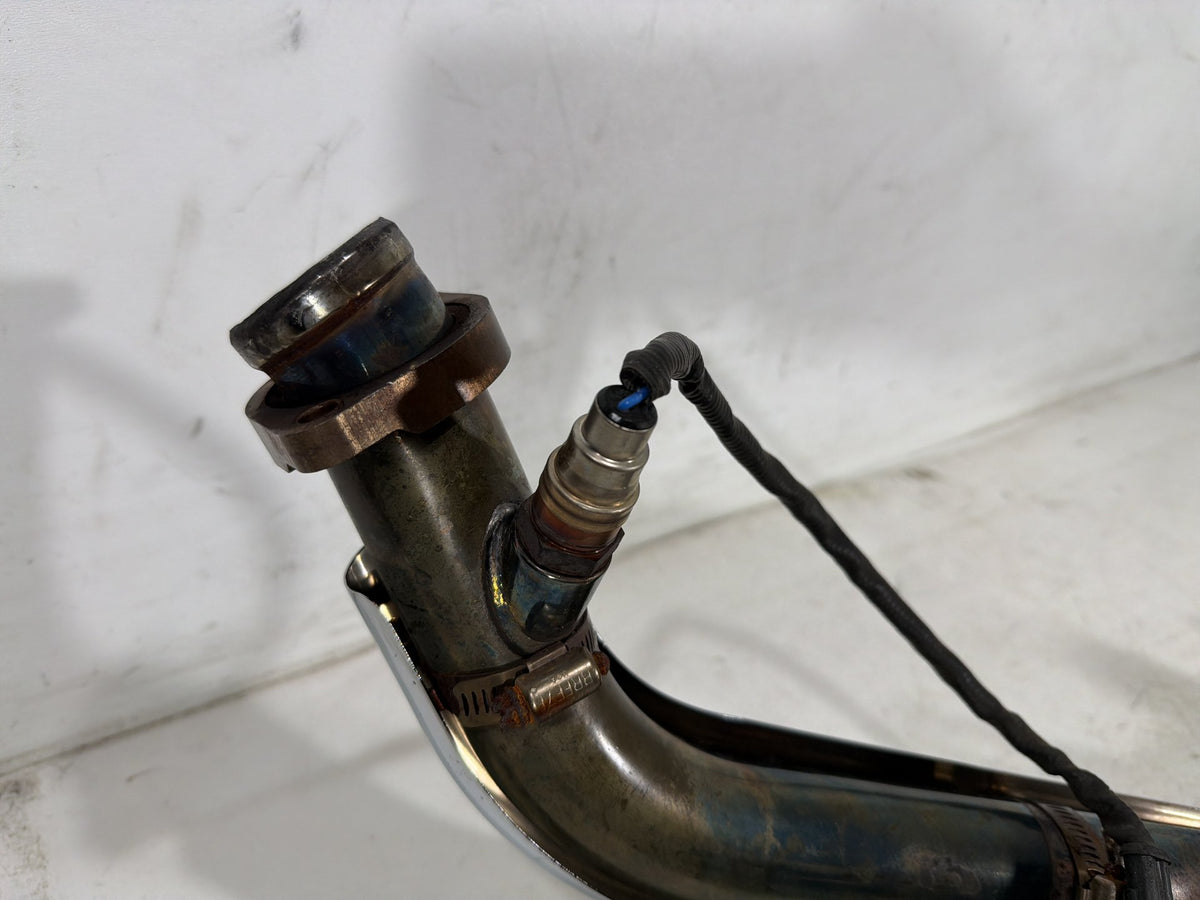 07 Harley Dyna Super Glide Exhaust Header Pipes Muffler Vance & Hines NO Bracket