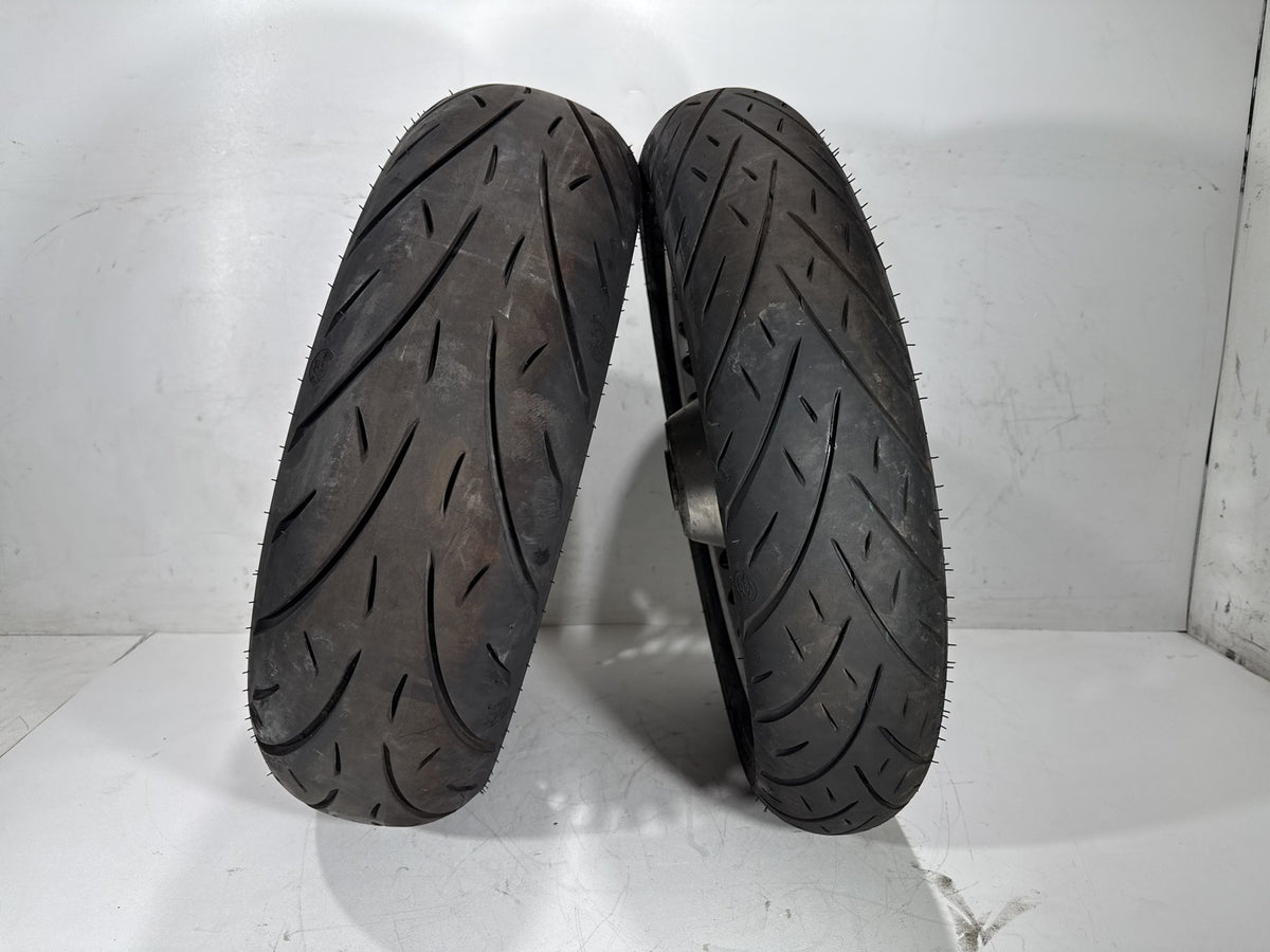 2011 Harley Road King Touring FLHR OEM Front & Rear Wheel Rim Tire 16" 17"
