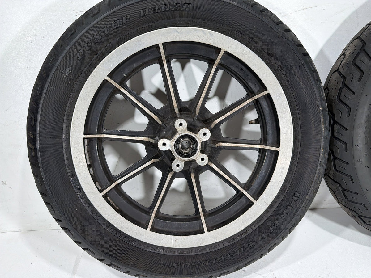 91 Harley Electra Glide Touring Classic Front & Rear Wheel Rim Tire MT90B16 16"