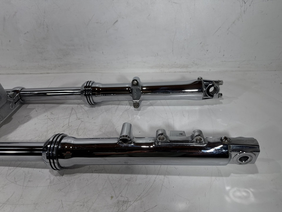 2001 Harley Softail Standard OEM Front Triple Tree Set & LH RH Fork Legs Sliders