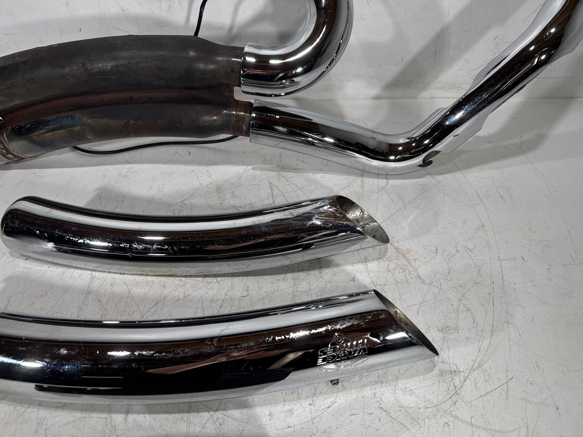 2012 Harley Electra Touring Ultra Exhaust Header Pipes Muffler Vance & Hines