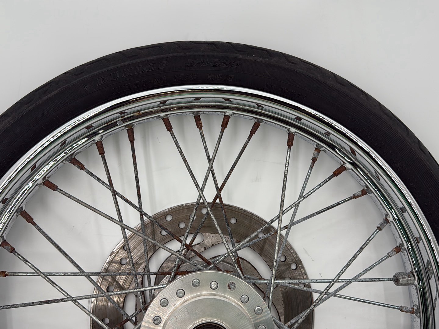 2003 Harley Sportster XL1200C 1200 Custom Anniversary OEM Front Wheel Rim Tire Spoked