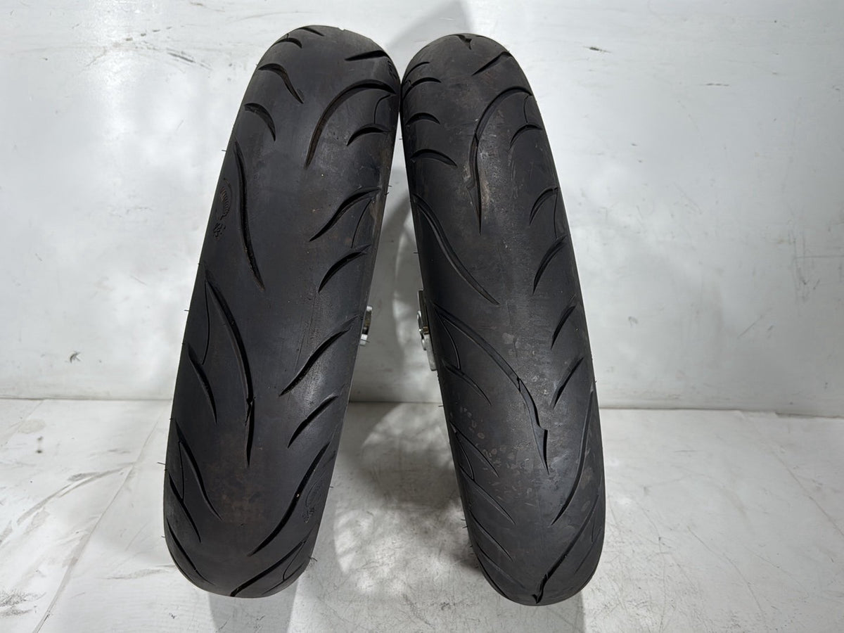 1990 Harley Electra Glide Touring Front Rear Wheel Rim Tire Spoked MT90B16 16"