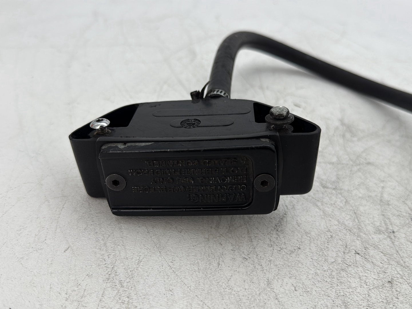 1998 Harley Softail Custom FXSTC OEM Rear Brake Master Cylinder Reservoir