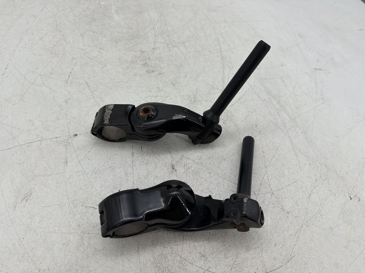 2004 Harley Electra Glide CVO Eagle OEM Left Right Driver Footpeg Bracket Mounts