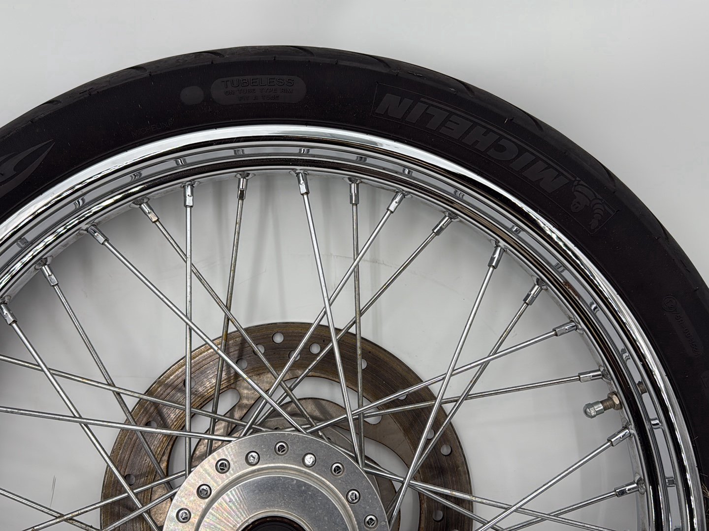 2004 - 2013 Harley-Davidson Sportster 883 Custom Front Wheel Rim Tire Spoked 44610-05