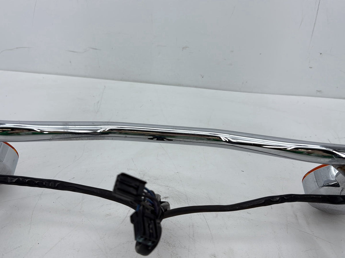 08 Harley Touring Electra Glide Ultra Front Turn Signal Indicators Aux Light Bar