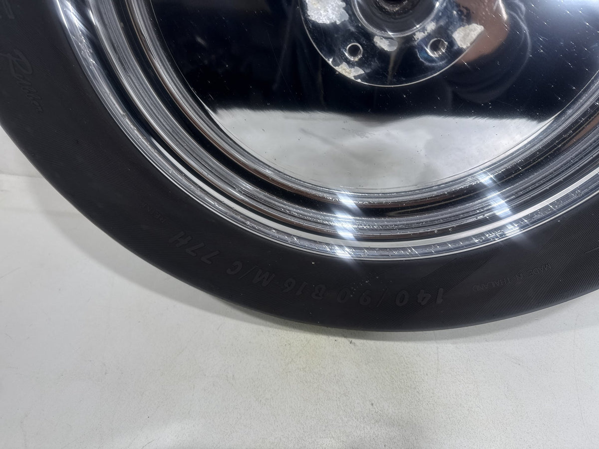 94 Harley Softail Custom FXSTC OEM Rear Wheel Rim Tire 140/90B16 77H 16" Chrome