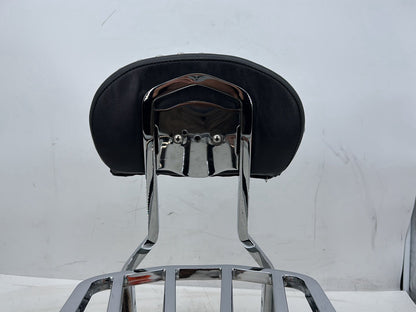 2007 Harley Softail Heritage Classic FLSTC OEM Rear Sissy Bar w/ Backrest Cushion Pad