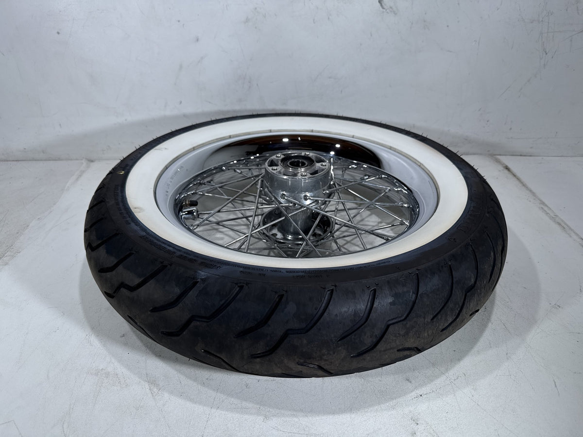 2011 Harley Softail Deluxe FLSTN OEM Front Wheel Rim Tire Spoked MT90B16 16"