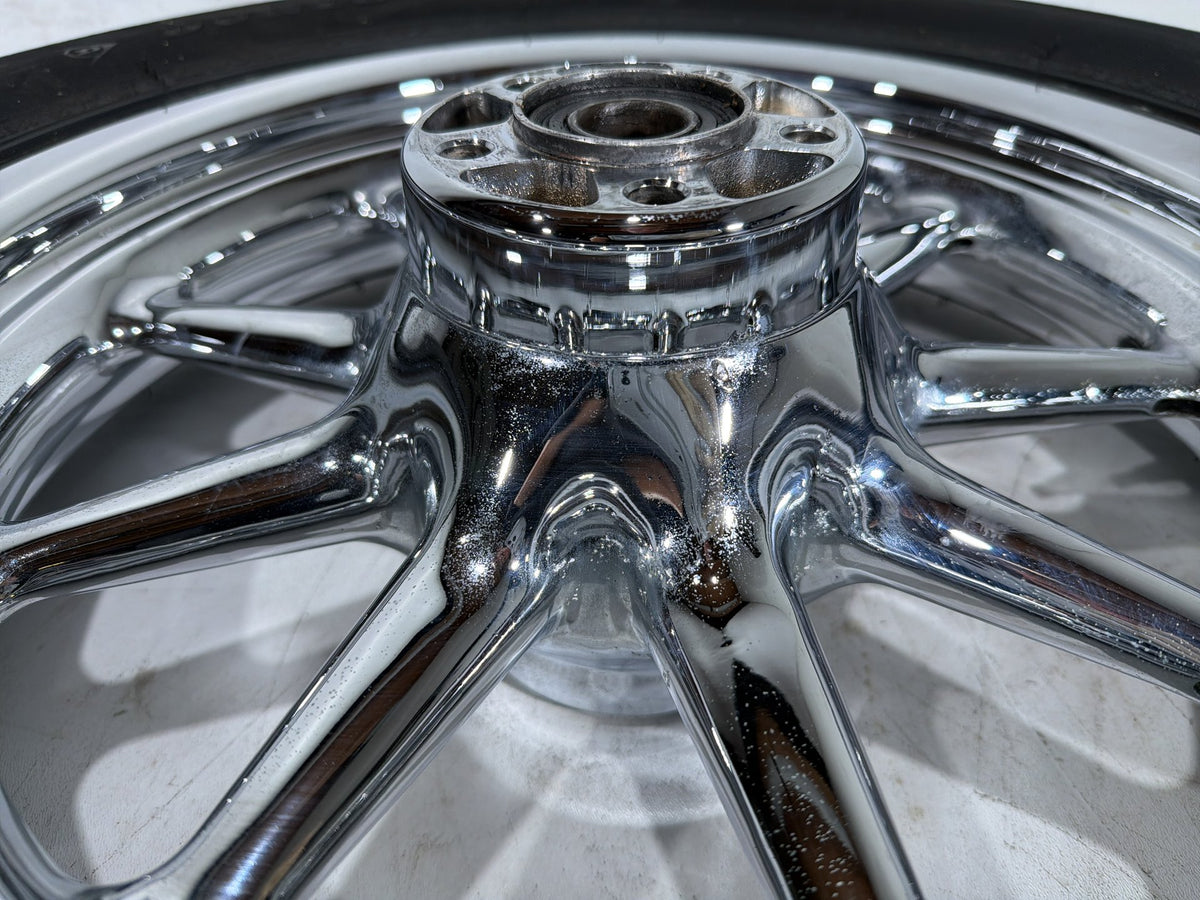04 Harley Electra Glide Touring Ultra OEM Rear Wheel Rim Tire MT90B16 16" CHROME