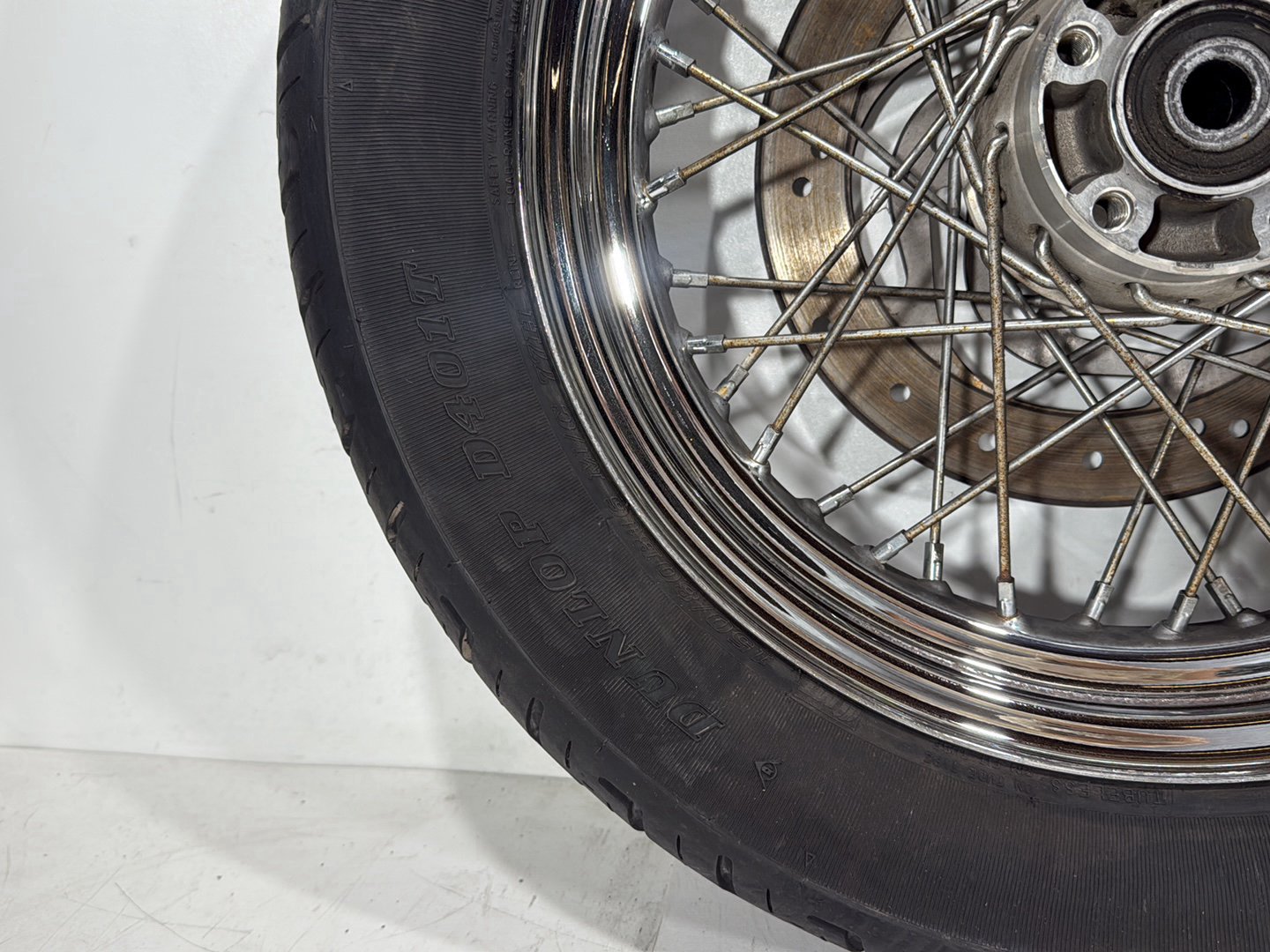 2006 Harley Softail FLSTCI Heritage Classic OEM Front Rear Wheel Rim Tire Spoked
