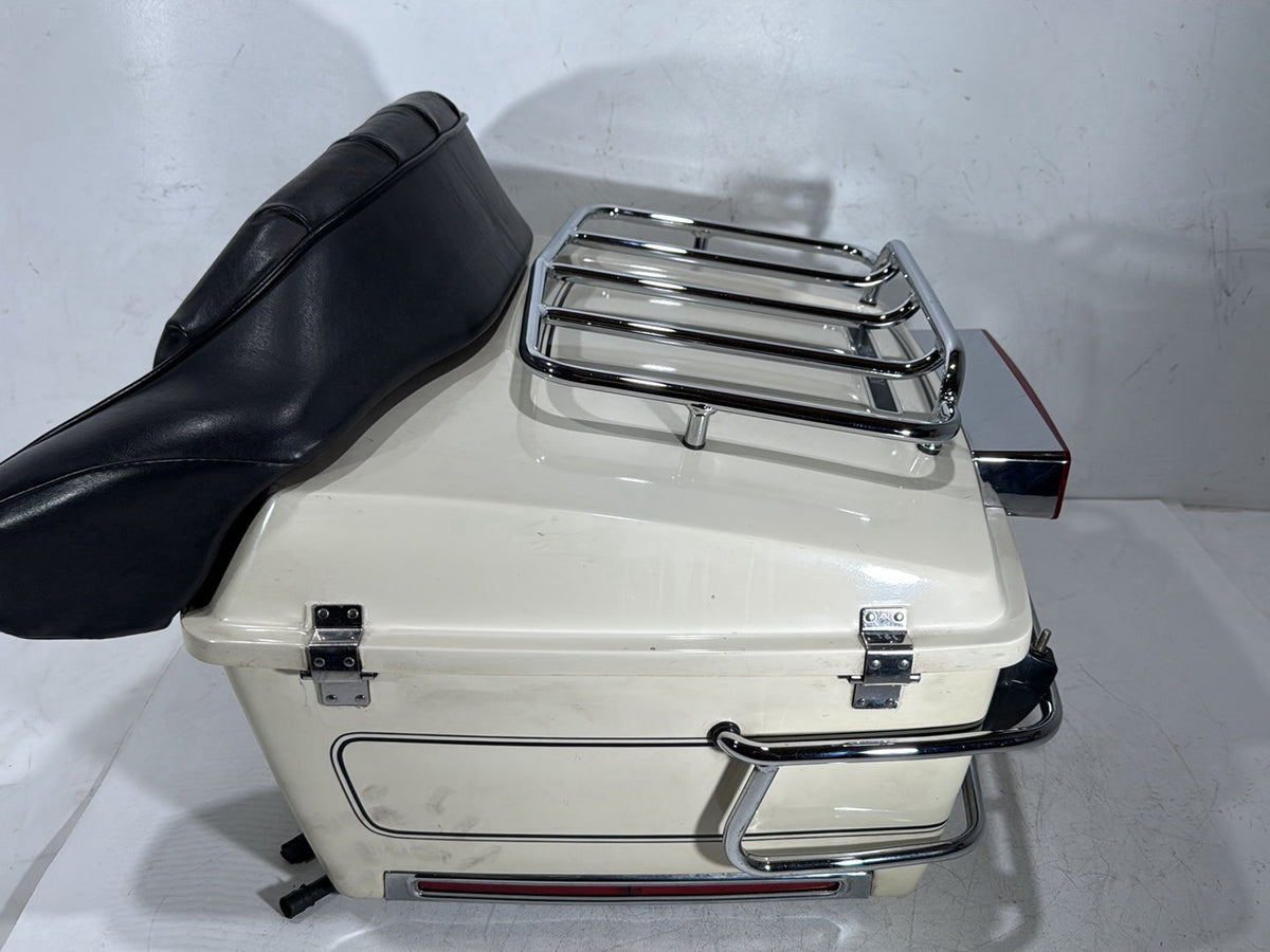 92 Harley Electra Glide Touring Classic OEM Pass Backrest Tour Pak Luggage NOKey