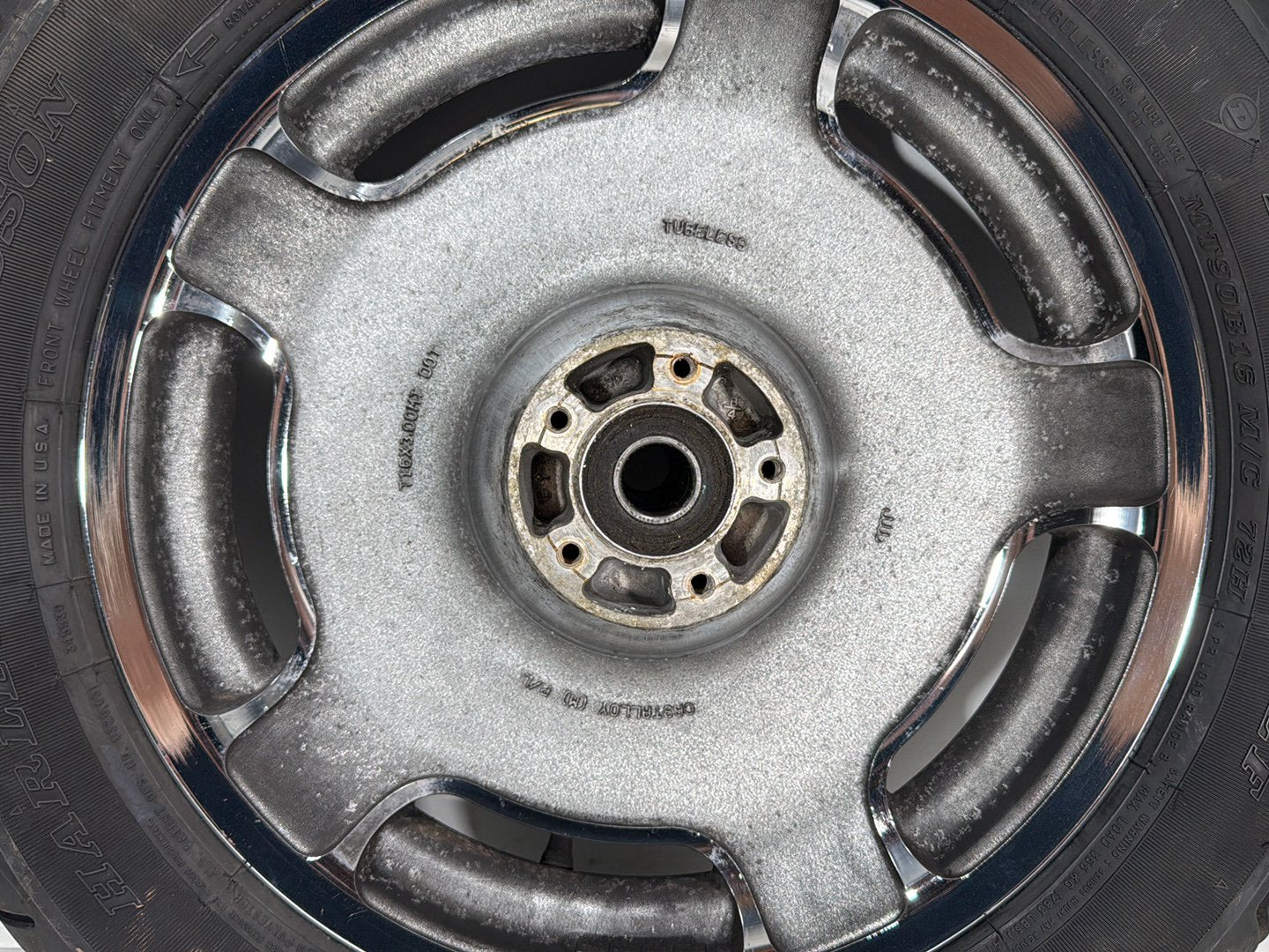 2004 Harley Road King Touring Custom FLHRSI OEM Front & Rear Wheel Rim Tire
