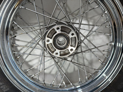 2011 Harley Heritage Softail Classic FLSTC Front Rear Wheel Rim Tire Spoked 16"