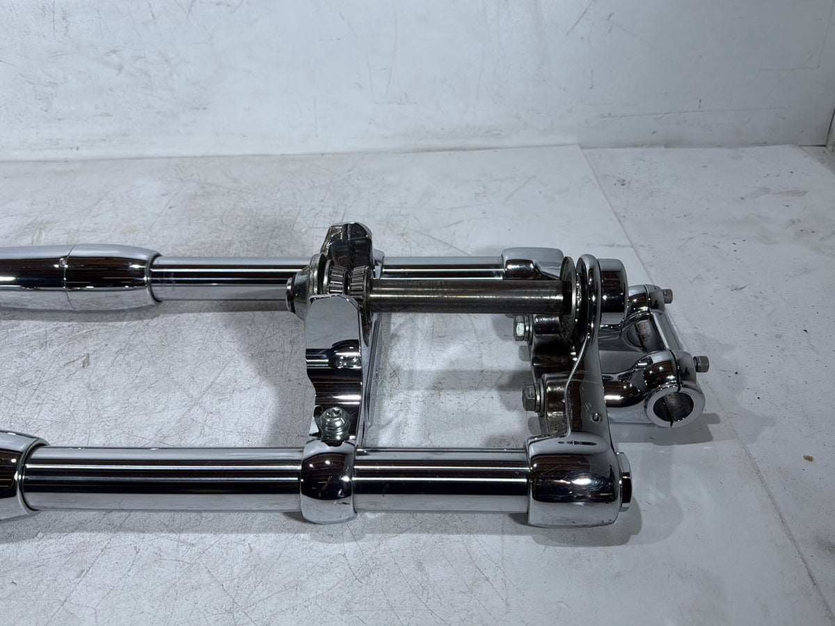 2003 Harley Softail Deuce FXSTD Front Triple Tree Set & LH RH Fork Legs Sliders
