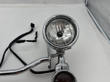 2007 Harley Softail Heritage Classic FLSTC OEM Front Turn Signal Indicators Aux Light Bar