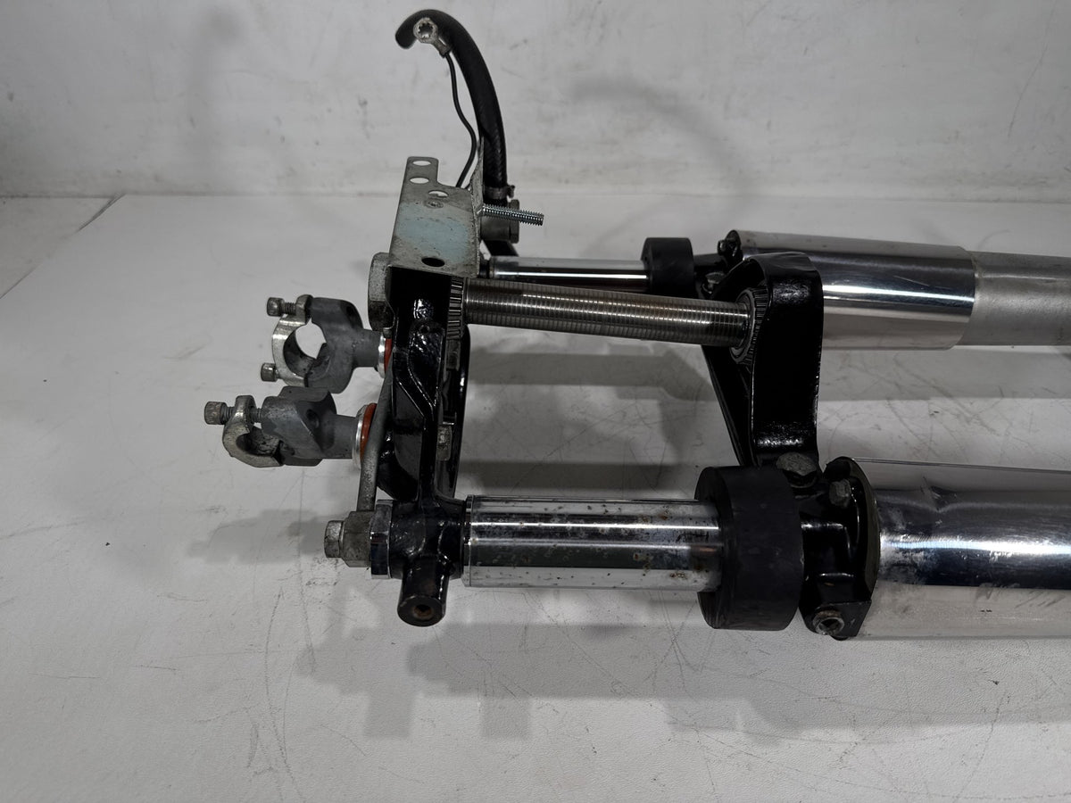 96 Harley Electra Touring Ultra Front Triple Tree Set & LH RH Fork Legs Sliders
