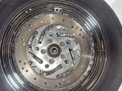 2002 Harley Heritage Softail Classic FLSTC OEM Front Rear Wheel Rim Tire Spoked