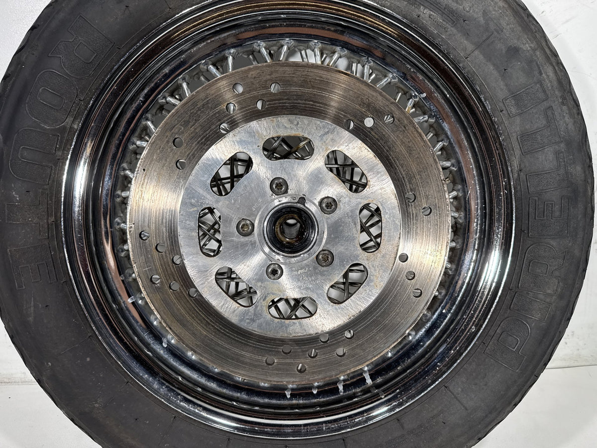 1995 Harley Heritage Softail Classic OEM Front Wheel Rim Tire Spoked MT90B16 16"
