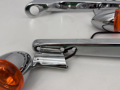 2003 Harley Sportster XL1200C 1200 Custom Anniversary OEM Rear Left Right Fender Struts Bracket & Turn Signal