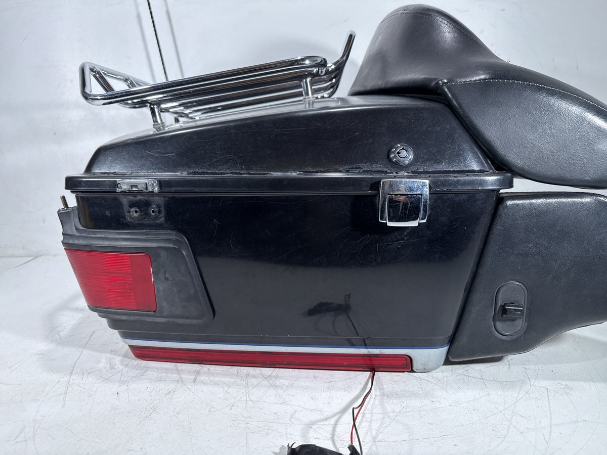 2012 Harley Electra Glide Touring Ultra OEM Pass Backrest Tour Pak Luggage NOKey