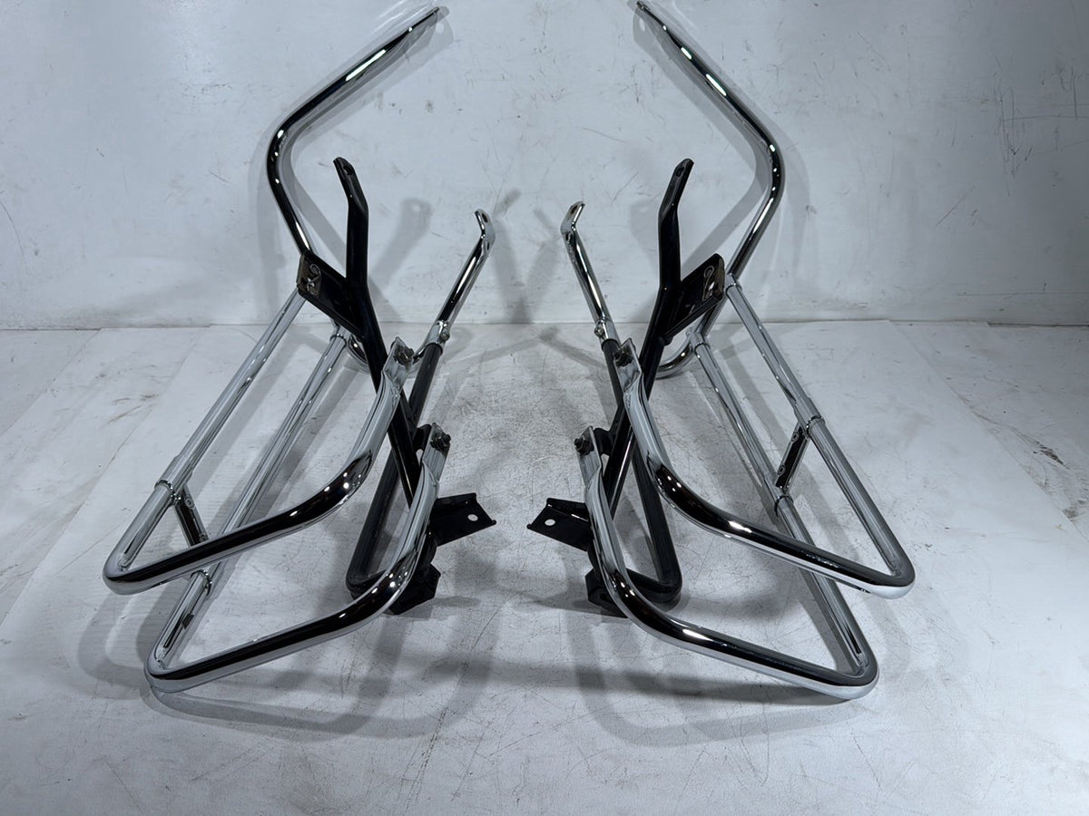 2012 Harley Electra Touring Ultra OEM Rear Left Right Saddlebag Guard Rails Bar