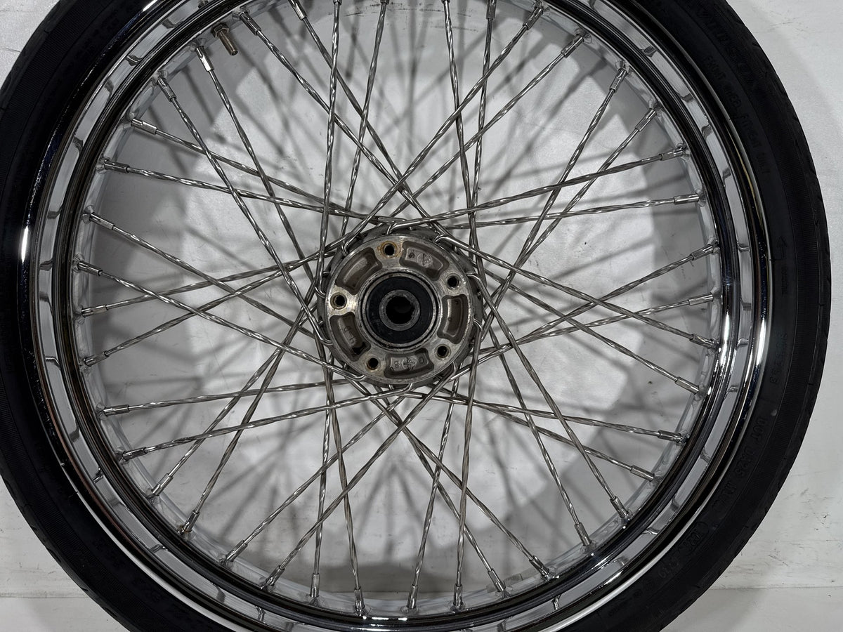 2003 Harley Softail Deuce FXSTDI OEM Front Wheel Rim Tire Spoked 90/80-21 21"