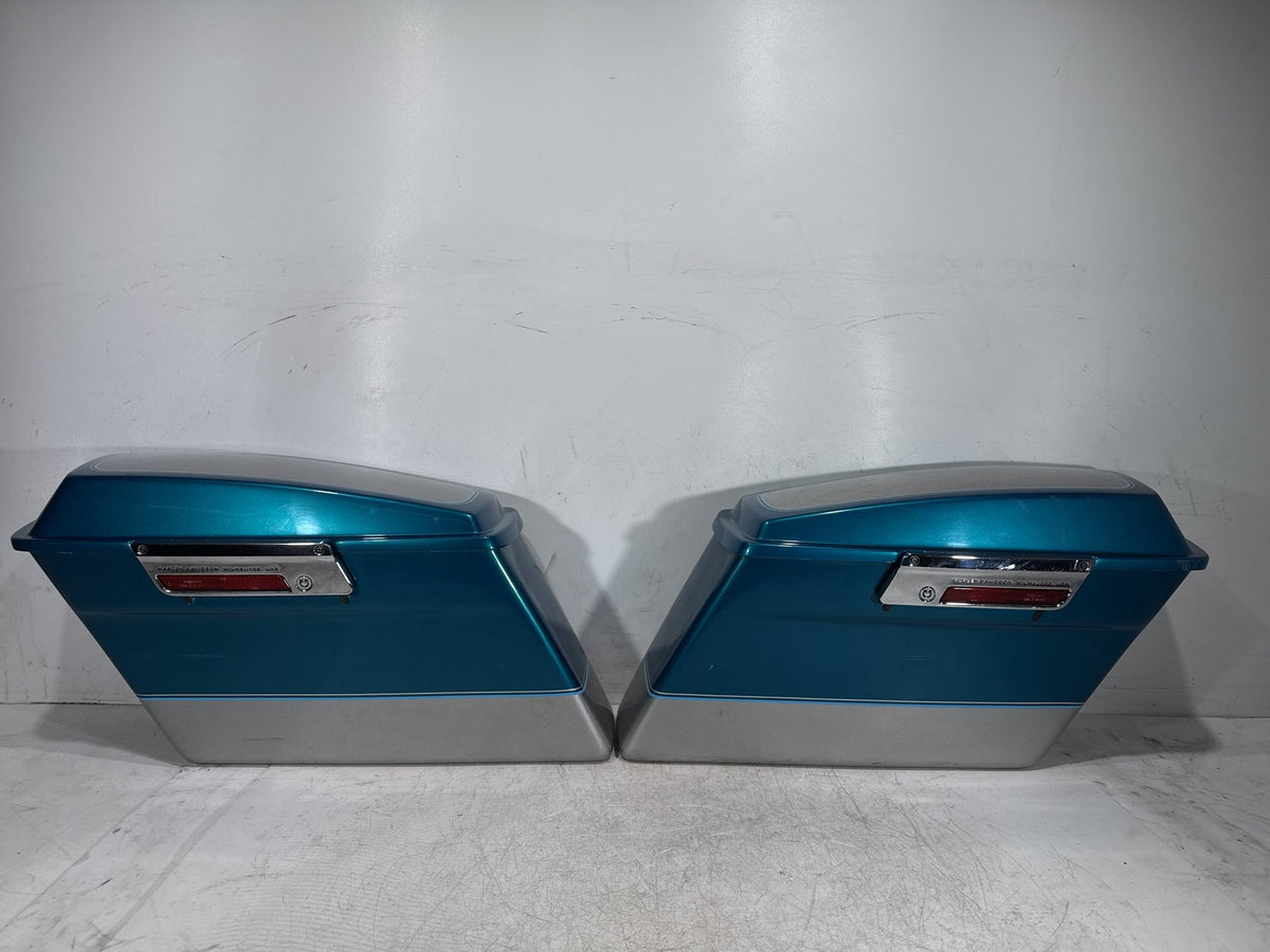 1995 Harley Electra Glide Touring FLHT OEM Left Right Saddlebags Luggage NOKey