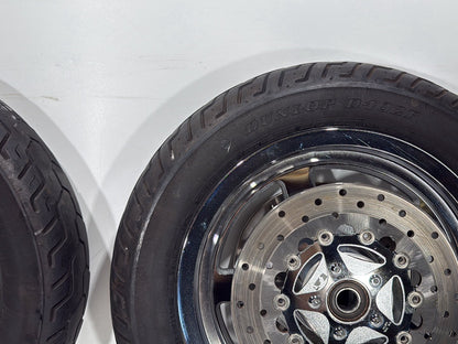 2007 Harley Electra Glide Touring FLHTCUI OEM Front & Rear Wheel Rim Tire 16"