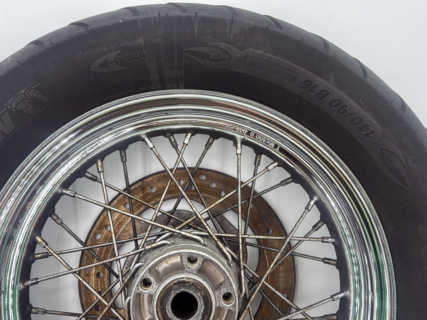 2005 Harley Touring FLHRCI Road King Classic OEM Rear Wheel Rim Tire Spoked