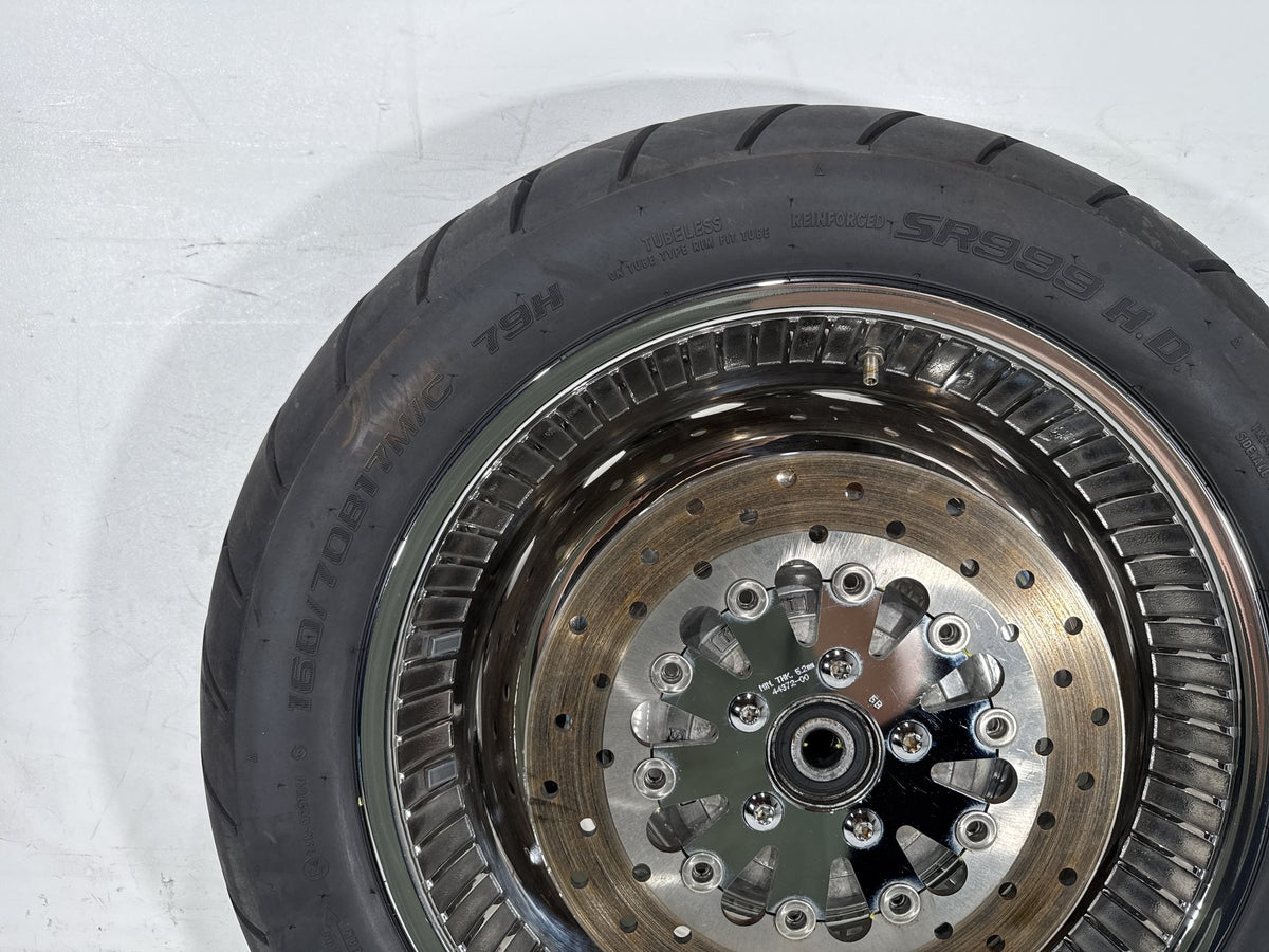 2003 Harley Softail Deuce FXSTDI OEM Rear Wheel Rim Tire 160/70B17 17"