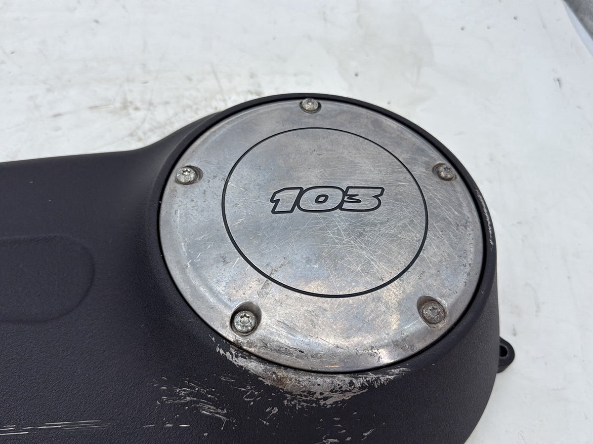 2012 Harley Dyna FXDF Fat Bob OEM Outer Primary Clutch Cover SCRATCHED