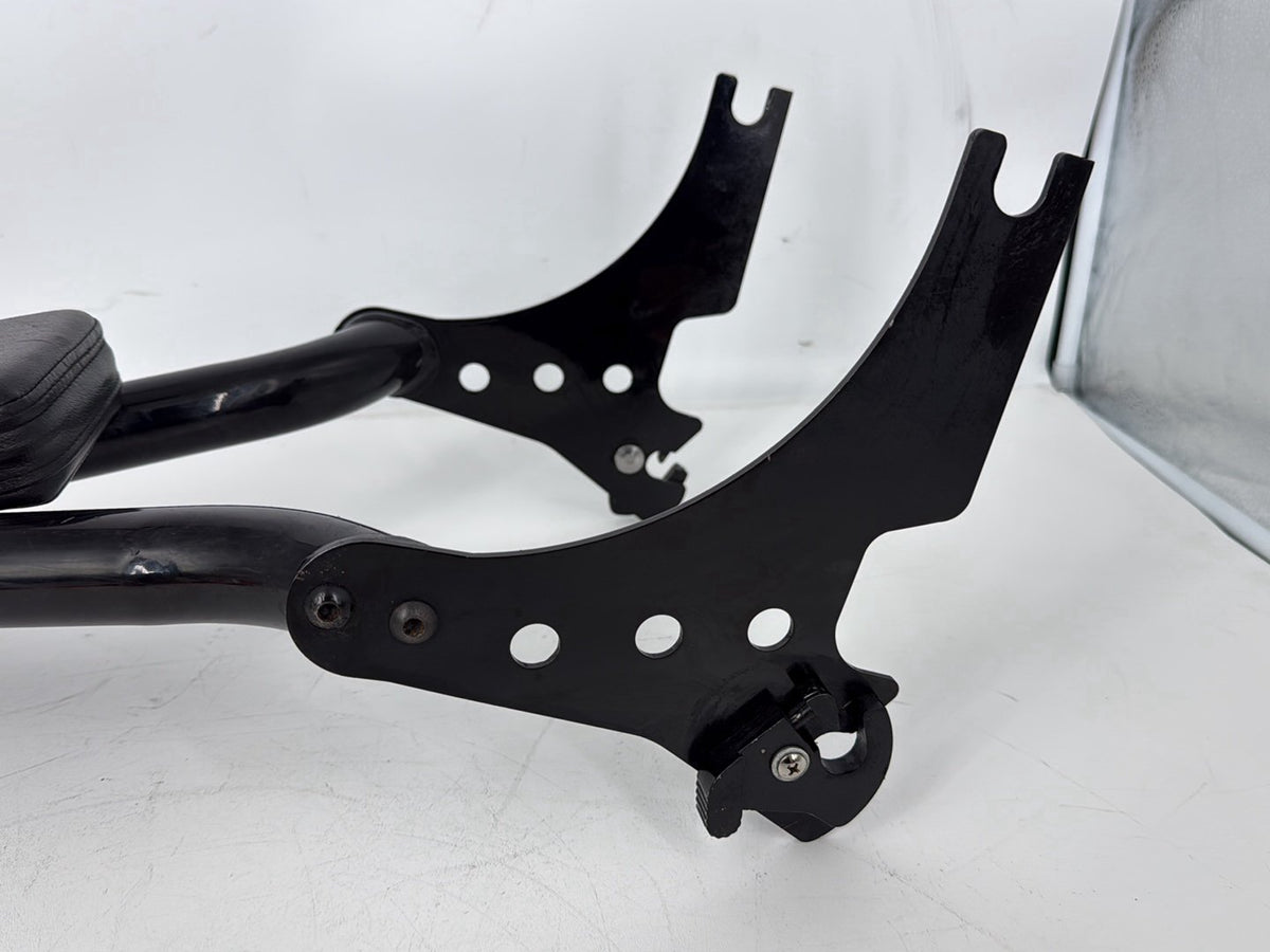 05 Harley Sportster XL883C 883 Custom OEM Rear Sissy Bar w/ Backrest Cushion Pad