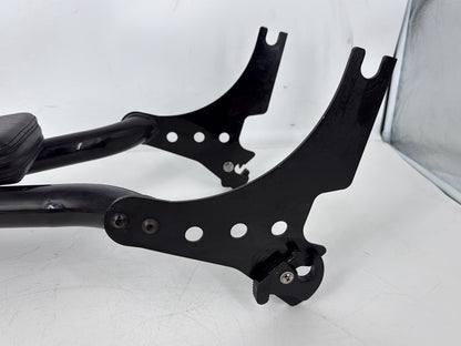 2005 Harley Sportster XL883C 883 Custom OEM Rear Sissy Bar w/ Backrest Cushion Pad